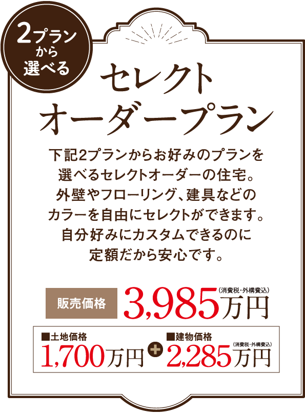 セレクトオーダープラン