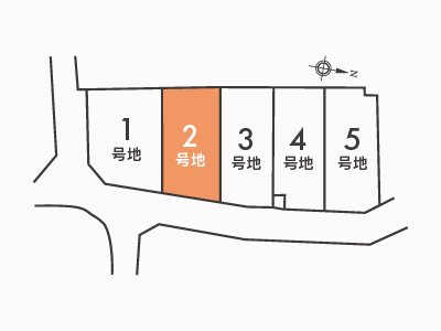 郡津2丁目Ⅰ区画図