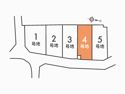 郡津2丁目Ⅰ区画図
