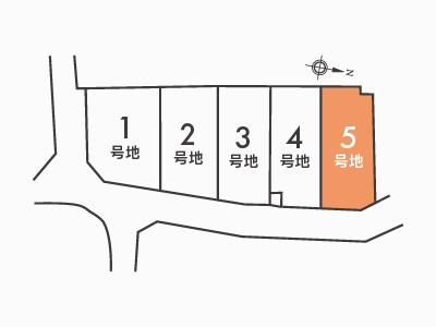 郡津2丁目Ⅰ区画図