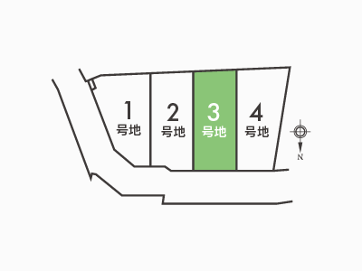 郡津3丁目区画図