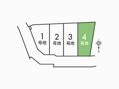 郡津3丁目区画図